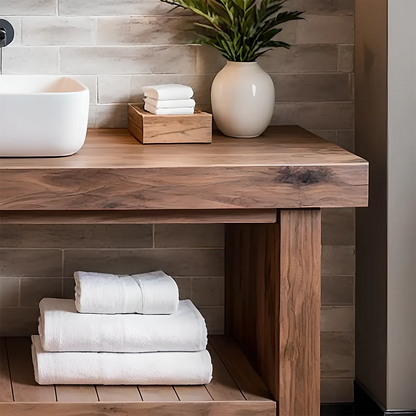 Elmstone Vanity – Solid Oak Farmhouse Bathroom Design - Elitegemse