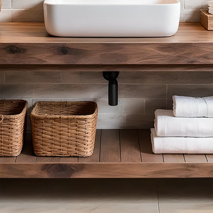 Elmstone Vanity – Solid Oak Farmhouse Bathroom Design - Elitegemse