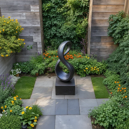 Modern Infinity Abstract Sculpture for Home & Gallery Display - Woodenecho