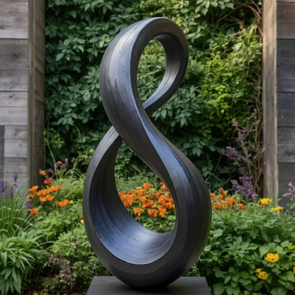 Modern Infinity Abstract Sculpture for Home & Gallery Display - Woodenecho
