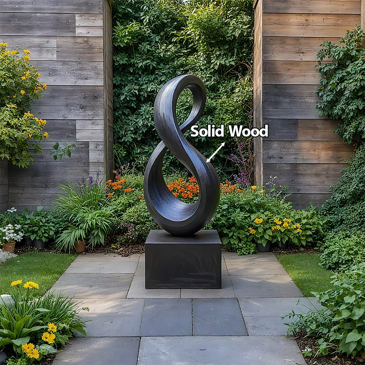 Modern Infinity Abstract Sculpture for Home & Gallery Display - Woodenecho