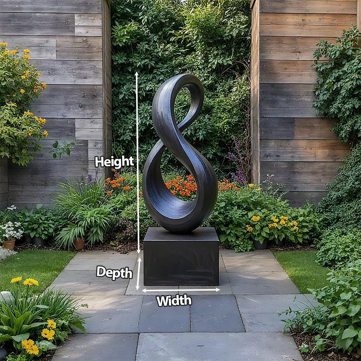 Modern Infinity Abstract Sculpture for Home & Gallery Display - Woodenecho