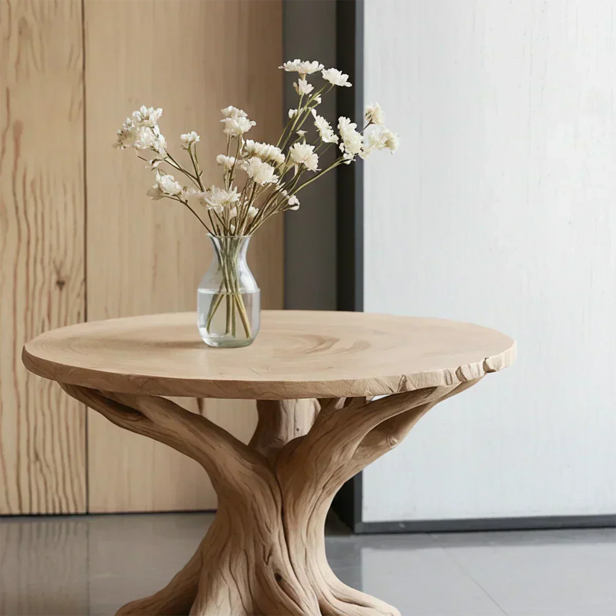 Solid Wood Center Table – Modern Sculptural Rootform Design - Woodenecho