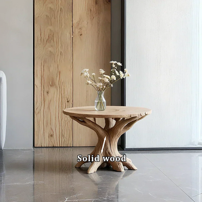 Solid Wood Center Table – Modern Sculptural Rootform Design - Woodenecho