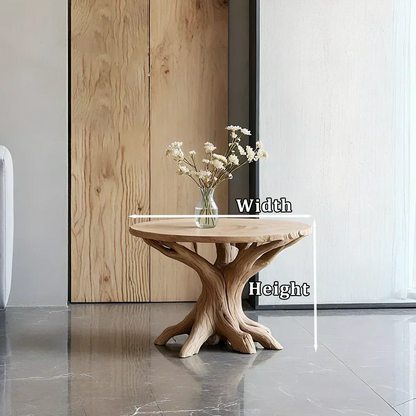 Solid Wood Center Table – Modern Sculptural Rootform Design - Woodenecho