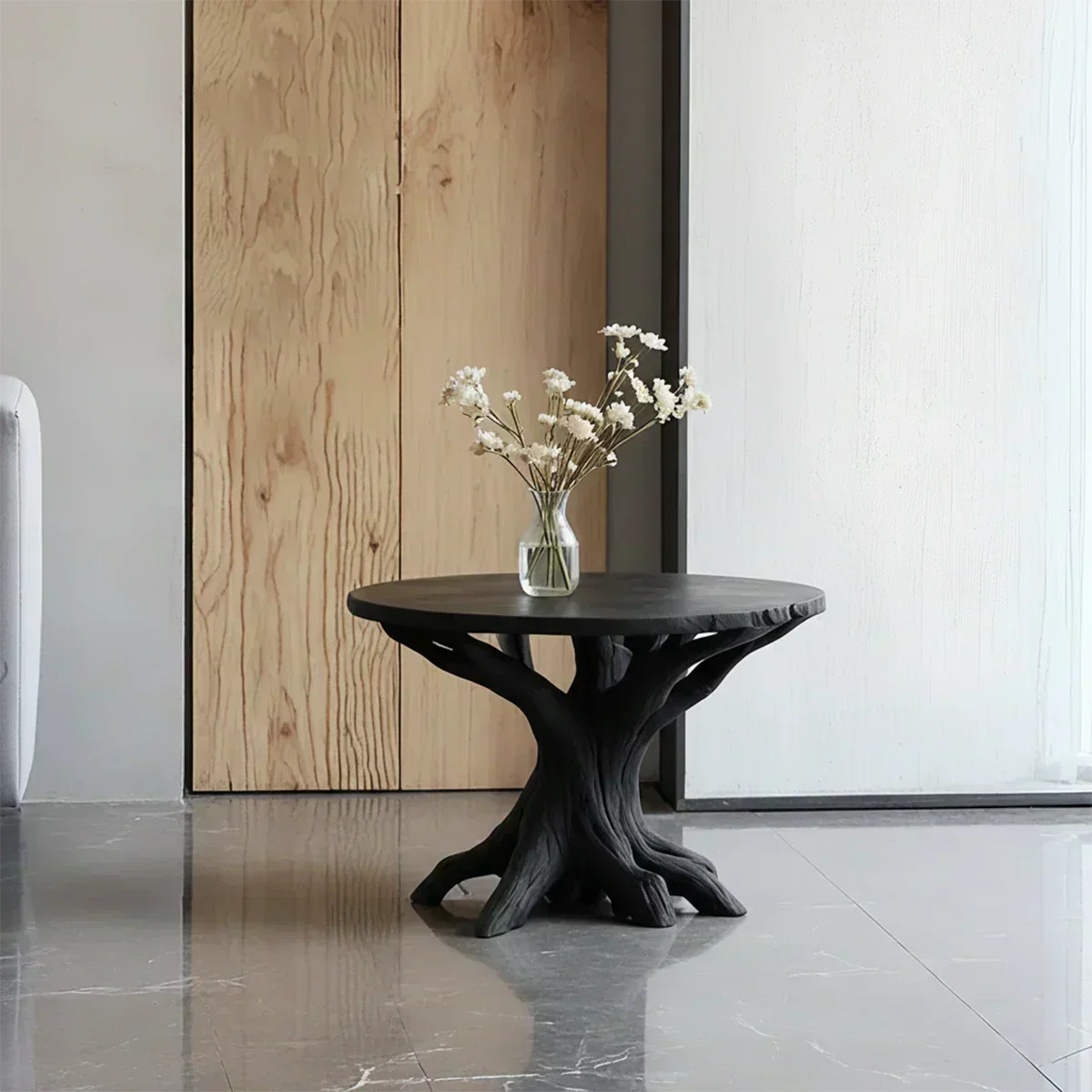 Solid Wood Center Table – Modern Sculptural Rootform Design - Woodenecho