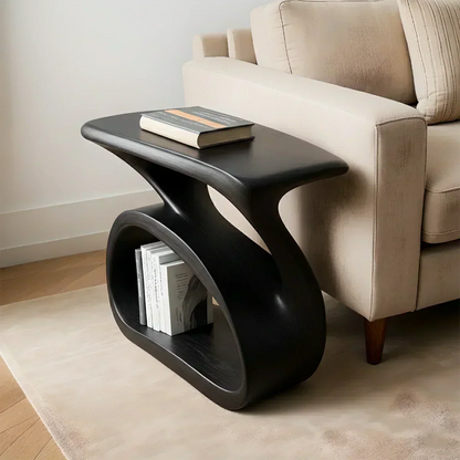 Solid Wood End Table – Organic Modern Harmony - Woodenecho