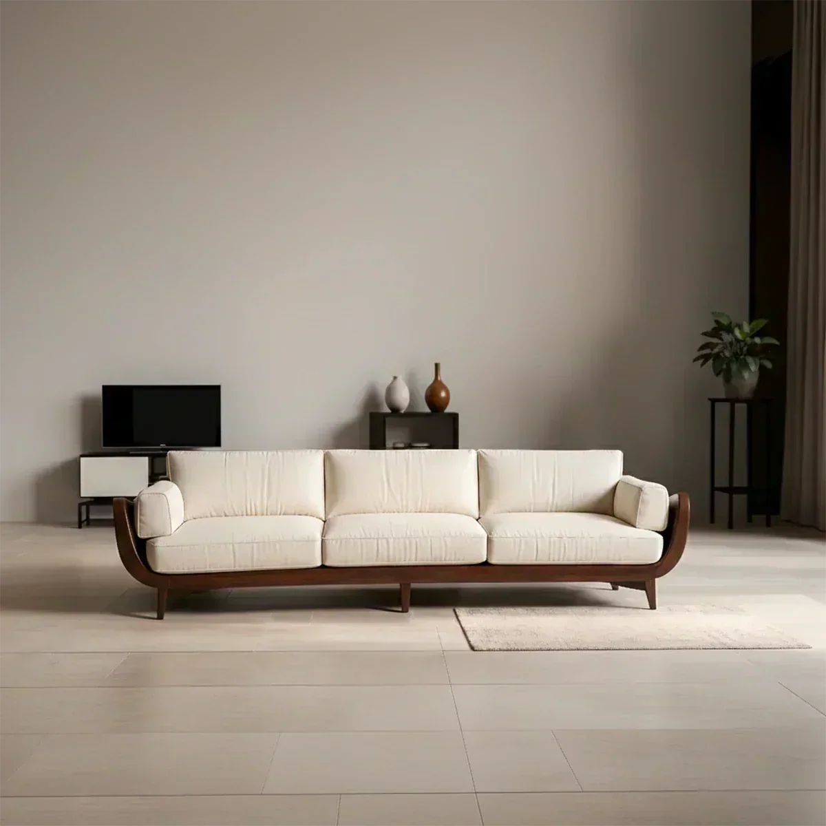 Solid Wood Sofa – Modern Classic Grace Reimagined - Woodenecho