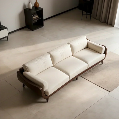 Solid Wood Sofa – Modern Classic Grace Reimagined - Woodenecho