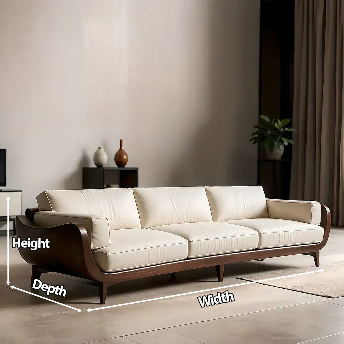 Solid Wood Sofa – Modern Classic Grace Reimagined - Woodenecho