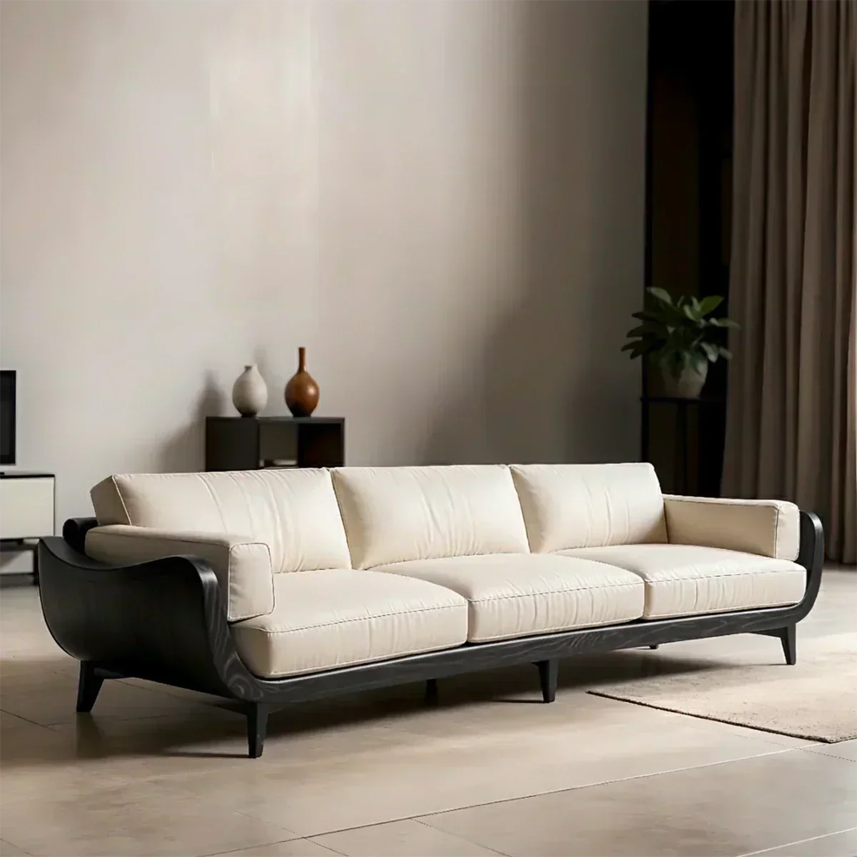 Solid Wood Sofa – Modern Classic Grace Reimagined - Woodenecho