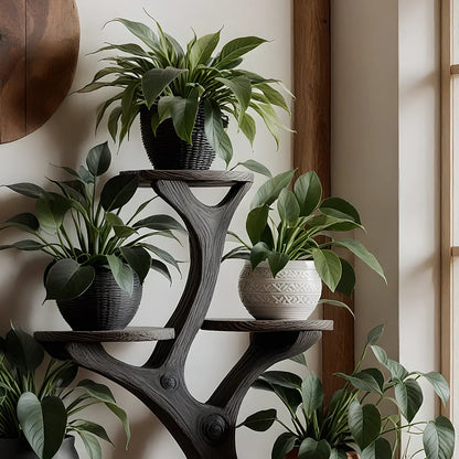 Driftwood plant stand helps elevate your home space