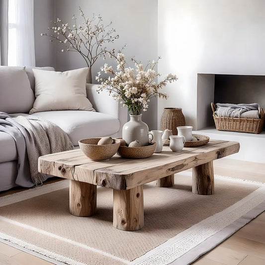 Farm style tamarind wood tea table will bring nature into your home