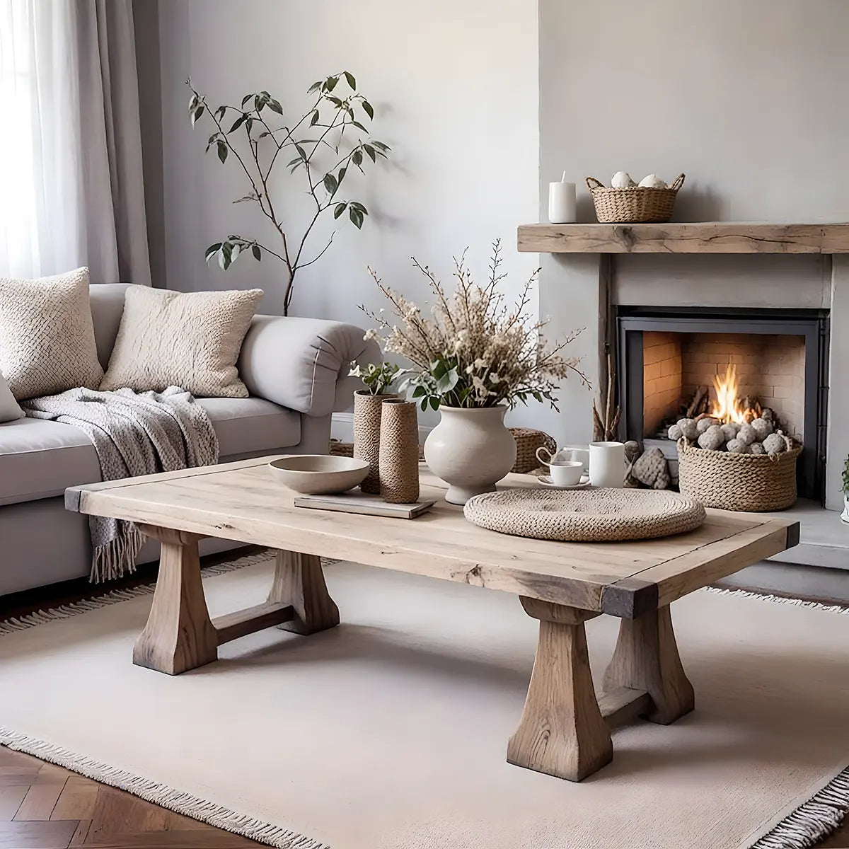Ash wood tea table, new generation table, luxurious and elegant will be the highlight of your room.